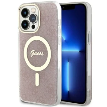 Guess iPhone 14 Pro Max Case 4G MagSafe, Pink