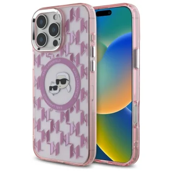 Karl Lagerfeld IML Monogram MagSafe Case for iPhone 16 Pro - Pink