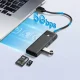 Orico PAPW3AT-U3 USB Hub with 3x USB-A 3.0 and microSD/SD Card Reader, 1m, Black