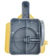 Handheld Seed and Fertilizer Spreader 3L, yellow-grey