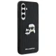 Karl Lagerfeld Samsung Galaxy S24 FE Case Monogram Karl & Choupette, Black
