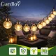 Gardlov 00024010 Solar String Lights, 11.6m, 100 LED, IP44, Warm White