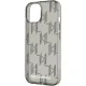 Karl Lagerfeld iPhone 15 / 14 / 13 Case IML Mono KL Pattern & Cord, Black