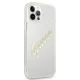 Guess iPhone 12 / 12 Pro Case Vintage Script, Transparent