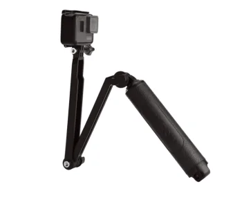 Telesin Waterproof Selfie Stick Tripod 360° for GoPro Sport Cameras, Black