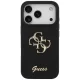 Guess iPhone 17 Pro Case Silicone Big 4G Script, Black