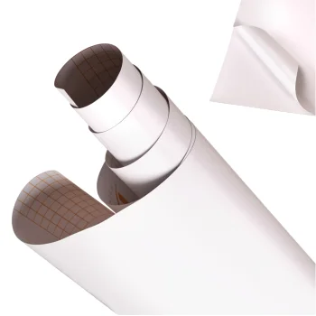 Matte White Self-Adhesive Vinyl Wrap Roll, 1.52x28m