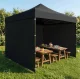 Pop-Up Garden Gazebo Event Tent 3x3m MultiGarden, Black