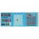 Paint art set in a case 208el blue