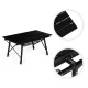 MultiGarden Folding Camping Table, 90x50 cm, Black