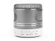 Wireless Portable Mini Bluetooth Speaker MP3 Radio FM USB MicroSD, Silver