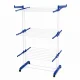 Foldable Vertical Clothes Drying Rack, White