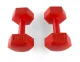 Composite Fitness Dumbbells 4FIZJO 2 x 3 kg, Red