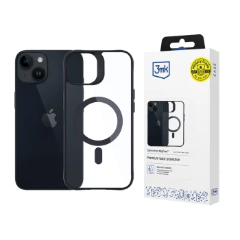 3Mk Protection Satin Armor MagCase for iPhone 13 / 14 Transparent with Black Frame