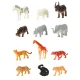 Ikonka Animal Figures Set (Sea, Wild, Farm, Dinosaurs), 48 pcs