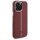 Mercedes iPhone 16 Pro Max Case Silicone White Stripe MagSafe, Red