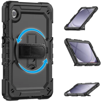 Tech-Protect Solid360 Case for Samsung Galaxy Tab A9+ 11.0, Black