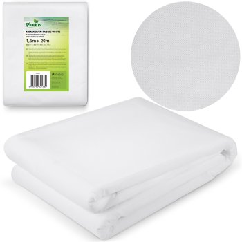 Plonos Frost Blanket Plant Cover 65.6 x 5.2 ft 1.5 oz/yd² for Winter Protection, white