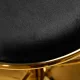 Velvet Makeup Chair and Bar Stool 4Rico QS-B313a, black