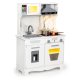 ECOTOYS Wooden Kids Kitchen Playset with Lights, Sounds, and Accessories