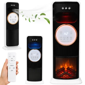 3-in-1 Tower Fan Heater with Cooling, Heating and Humidifying Functions