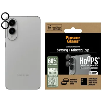 PanzerGlass Hoops Lens Protector Tempered Glass Samsung Galaxy S25 Edge - Black