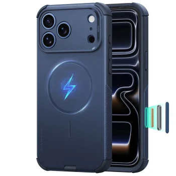 ESR Cyber Tough MagSafe Case for iPhone 18 Pro Max / 17 Pro Max, Navy Blue