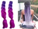 Synthetic Ombre Braiding Hair Extensions, Colorful Violet