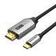 Кабель USB-C to HDMI Cable 1m Vention CRBBF (черный)