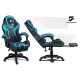 Gaming Chair with Footrest Specter Sofotel Ergonomic Swivel, black
