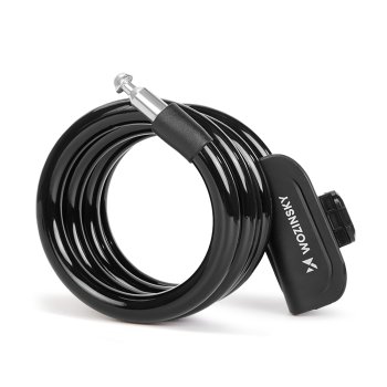 Wozinsky WPB-01R Portable Bike Lock with Anti-Theft Cable and 2 Keys  Electric Bikes and Motorcycles - Black