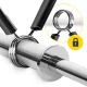 4Fizjo Spring Collars for 30 mm Barbell, 2 pcs, Black/Silver