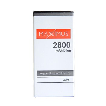 Аккумулятор Maxximus для Samsung Galaxy J5 (2016) 2800mAh