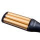 Huslog Adjustable Ceramic Hair Waver, Navy and Gold