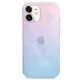 Guess iPhone 12 mini Case 4G 3D Pattern Collection, Blue-Pink