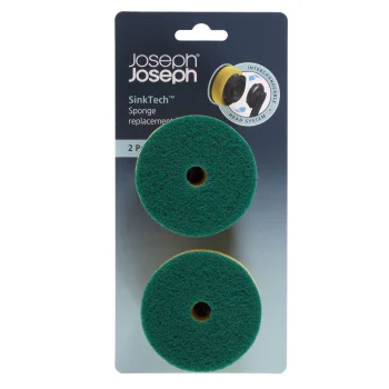 Joseph Joseph SinkTech Dishwashing Sponge Heads, 2-Pack, Yellow