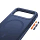 Tech-Protect MagAir MagSafe CC Case for iPhone 18 Pro / 17 Pro, Matte Dark Blue