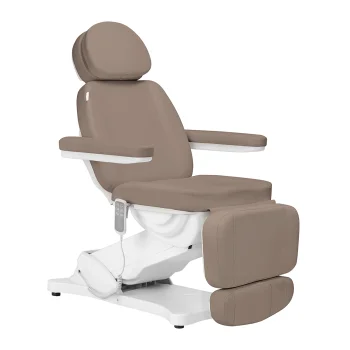 Sillon Classic Electric Beauty Chair with 3 Actuators, Brown