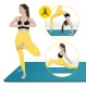 4Fizjo NBR Fitness and Yoga Mat 190x100x1.5 cm, Blue