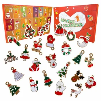 Children's Advent Calendar with Christmas Ornament Pendants