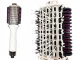 3-in-1 Hair Dryer Brush with Ionization, 1000W, White