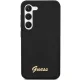 Guess Samsung Galaxy S23+ Case Silicone Vintage Gold Logo, Black