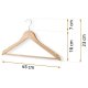 Wooden Clothes Hanger, 30 pcs, Massido MS-858
