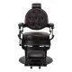 Barber Chair Gabbiano President Brown with Black Base