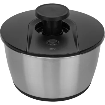 Gefu PUSH IT Salad Spinner 5 L, Stainless Steel