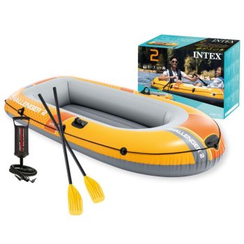 2-Person Inflatable Boat Intex Challenger 2 with Oars and Pump 66312