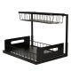 2-Tier Pull-Out Kitchen Under Sink Organizer, Black