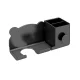 Wall-Mounted Hair Dryer Holder with Compartments, Black