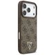 Guess iPhone 17 Pro Case 4G Strap Triangle Logo MagSafe, Brown