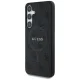 Guess Leather 4G Colored Ring MagSafe Case for Samsung Galaxy S25, Black